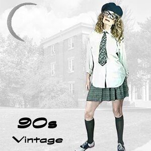 Vintage Oversized Cotton Damask Shirt, Preppy Button Down Writer Academia